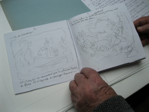 La création d’un livre jeunesse Sylvain et Sylvette. 
