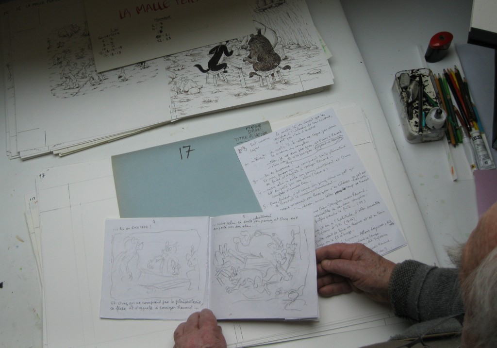 La création d’un livre jeunesse Sylvain et Sylvette.