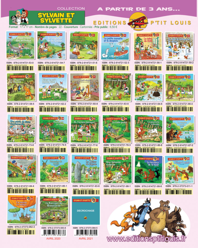 ROMANS et LIVRES JEUNESSE Sylvain et Sylvette 